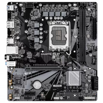GIGABYTE H610M D3W WIFI6 mātesplate - atbalsta 14. paaudzes Intel Core CPU, 5+1+1 fāžu VRM, līdz 5600MHz DDR4, 1xPCIe 3.0 M.2, Wi-Fi 6, 1GbE LAN, USB 3.2 Gen 1