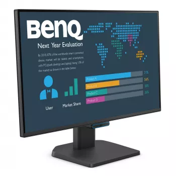 BenQ 23.8” 1080p FHD biznesa monitors, 60,5 cm (23,8 collas), 1920 x 1080 pikseļi, Full HD, LCD, 5 ms, Melns