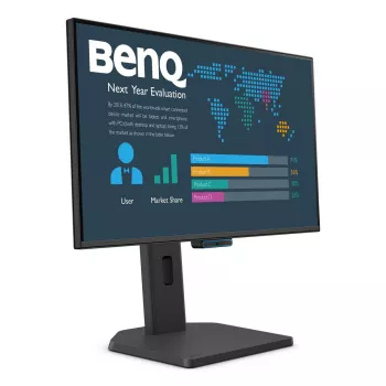 Monitoris BenQ 23.8 collu 1080p FHD LCD, 1920×1080, 5 ms, 16:9, matēts, skaļruņi, VESA, augstuma regulējams, melns