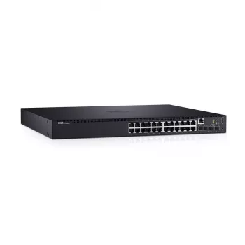 DELL N1524P Pārvaldāms L3 Gigabitu Ethernet (10/100/1000) barošana caur Ethernet (PoE) 1U melns
