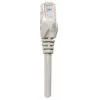 Intellinet tīkla komutācijas kabelis, Cat6, 3 m, pelēks, CCA, U/UTP, PVC, RJ45, zeltīti kontakti, bez aizķeršanās, ar apvalku, mūža garantija