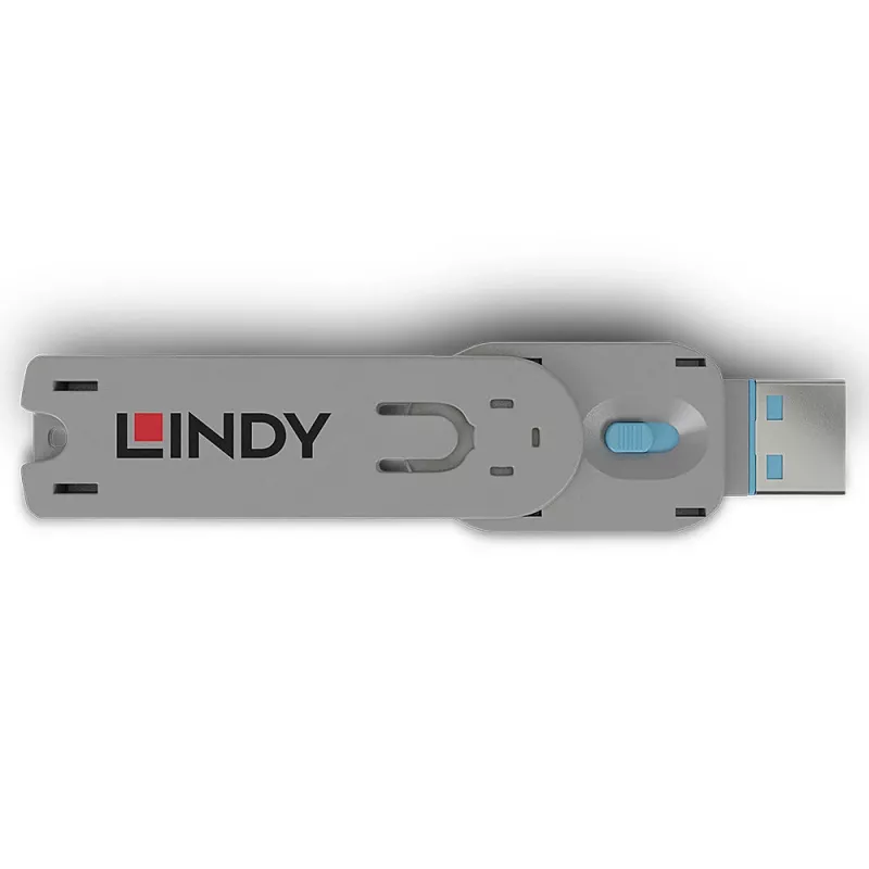 Portu bloķētāja atslēga Lindy USB Type A Port Blocker Key zila