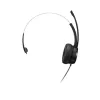 Lenovo 100 Mono austiņas ar vadu, galvas stīpa, birojam/zvanu centram, USB Type-A, melnas