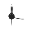 Lenovo 100 Mono austiņas ar vadu, galvas stīpa, birojam/zvanu centram, USB Type-A, melnas