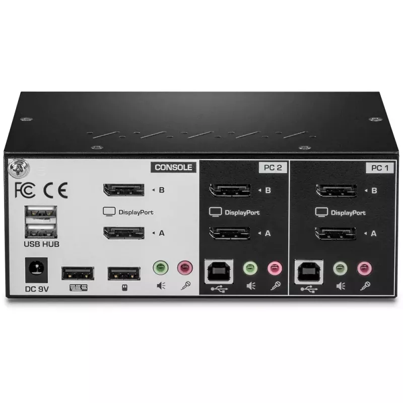 KVM slēdzis Trendnet TK-240DP melns