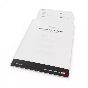 Plāksterpaneļa piederums Patchbox PONEIDLABEL — papīra uzlīmes plāksterpaneļiem (PONEIDLABEL)