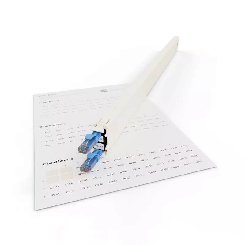 Plāksterpaneļa piederums Patchbox PONEIDLABEL — papīra uzlīmes plāksterpaneļiem (PONEIDLABEL)