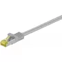 Tīkla savienojuma vads GOOBAY RJ45 CAT6A S/FTP (PiMF) 500 MHz ar CAT7 neapstrādātu vadu, pelēks, 10 m
