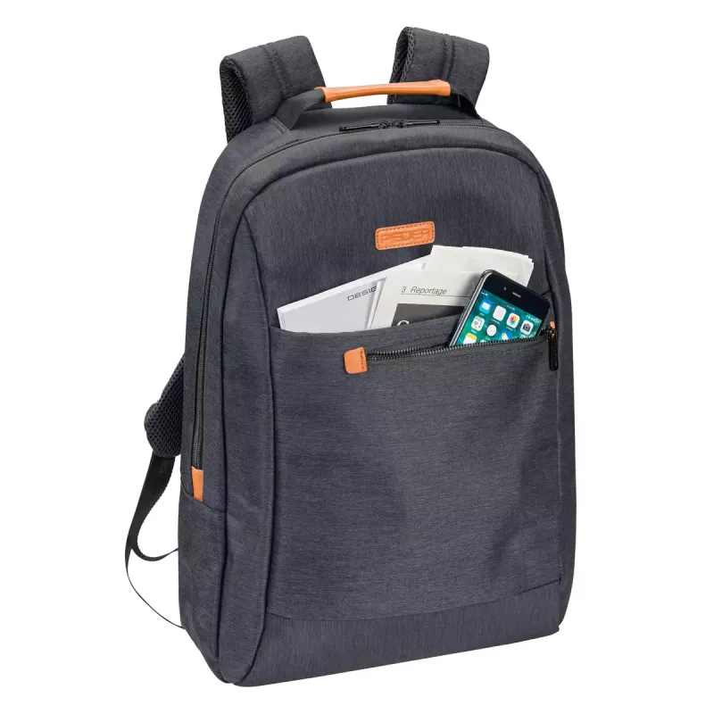 Mugursoma PEDEA 66066430 portatīvā datora soma 43,9 cm (17,3 collu) pelēka