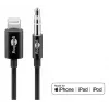 Audio savienojuma kabelis Goobay Apple Lightning 3.5 mm 1 m Melns