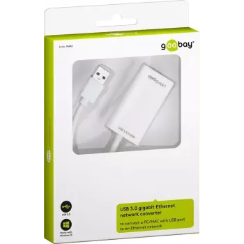 USB 3.0 Gigabit Ethernet tīkla pārveidotājs Goobay 95442