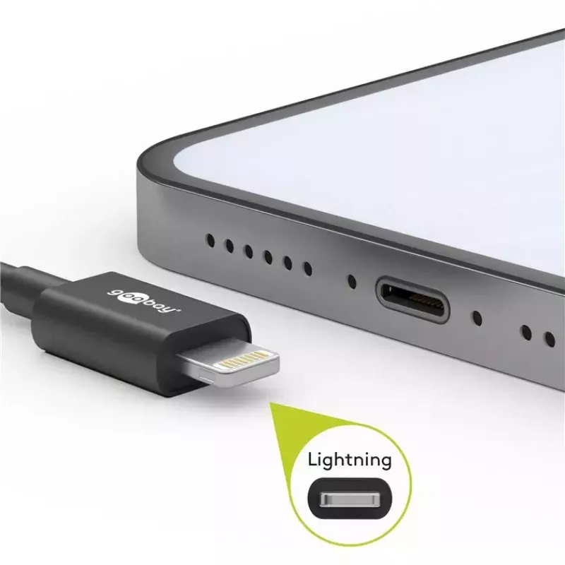 Lightning USB uzlādes un sinhronizācijas kabelis Goobay 72906