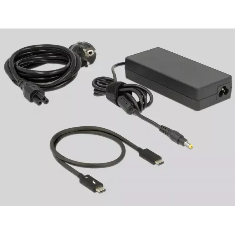 Laptop Dock DeLOCK 87725 Wired Thunderbolt 3 Melns Silver
