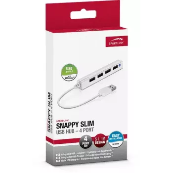 USB Hub SPEEDLINK SNAPPY plāns SL-140000-WE