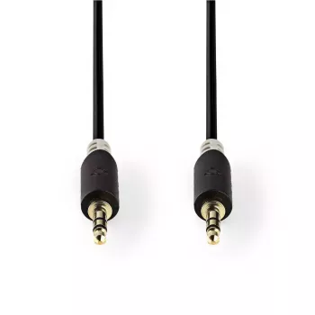 Audio kabelis Nedis CABW22000AT10 1m 3,5 mm ar varu pārklāts alumīnijs