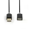 USB kabelis Nedis CCBW60010AT20 2 m USB 2.0 USB A Antracīts