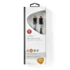 USB kabelis Nedis CCBW64020AT20 USB4 Gen 2x2 2 m USB C Melns Sudrabains