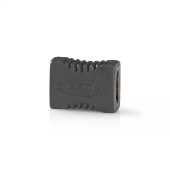 HDMI sieviešu-sieviešu savienotāju adapteris Nedis CVBW34900AT zeltīti kontakti antracīts