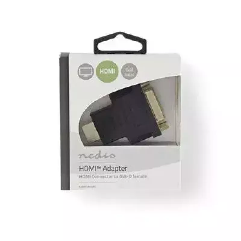 Kabeļa savienotāju pārveidotājs Nedis CVBW34910AT HDMI DVI-D zeltīts