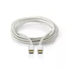USB kabelis Nedis CCTB60700AL20 2m USB C Alumīnijs USB 2.0