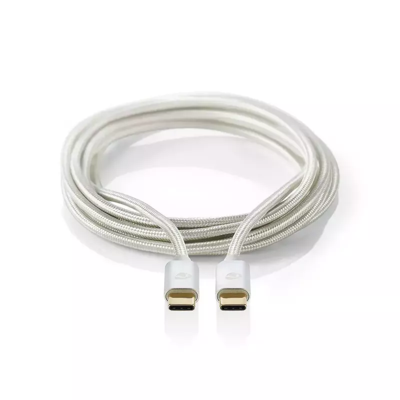 USB kabelis Nedis CCTB60700AL20 2m USB C Alumīnijs USB 2.0