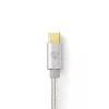 USB kabelis Nedis CCTB60700AL20 2m USB C Alumīnijs USB 2.0