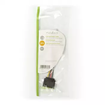 Nedis CCGP73520VA015 iekšējais strāvas kabelis 0,15 m 2 x SATA 15 kontaktu Molex 4 kontaktu