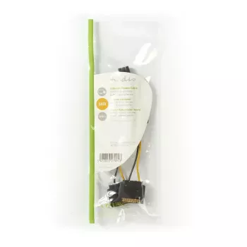 Iekšējais barošanas kabelis Nedis CCGP74205VA015 0,15 m 2 x SATA 15‑pin PCI‑E 6‑pin