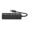 USB centrālmezgls Nedis CCGB61250BK01 USB 3.2 Gen 1 Type-A 5000 Mbit/s Melns