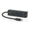Klēpjdatora dokstacija Nedis CCGB64250BK01 vadu USB Type-C melna 5 Gbit/s