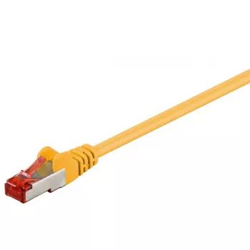 Ethernet komutācijas kabelis GOOBAY CAT6 S/FTP (PiMF), 1 m, dzeltens, RJ-45–RJ-45