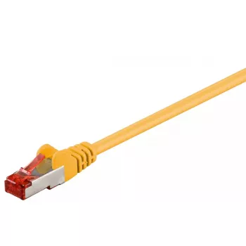 komutācijas kabelis Goobay CAT 6 S/FTP PiMF dzeltena 5m