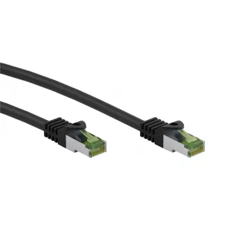 Goobay tīkla kabelis melns 0.25 m Cat8.1 S/FTP
