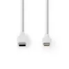 Lightning kabelis Nedis CCGW39650WT10 1 m balts USB C