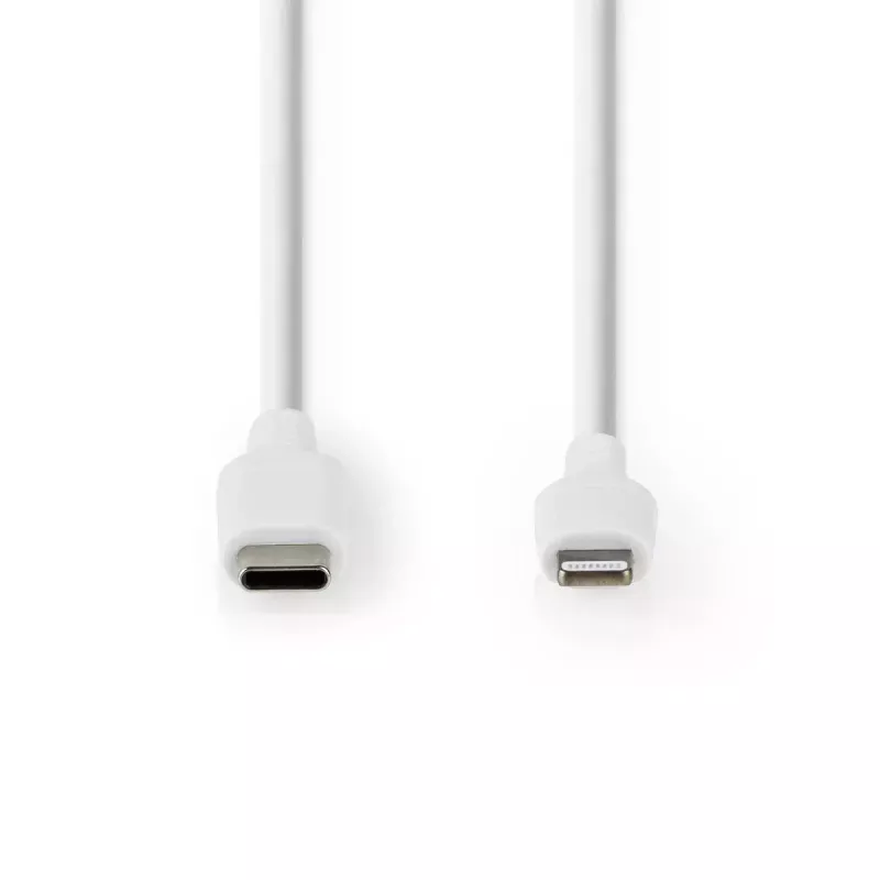 Lightning kabelis Nedis CCGW39650WT10 1 m balts USB C