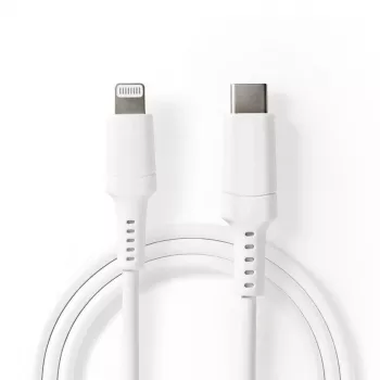 Lightning kabelis Nedis CCGW39650WT10 1 m balts USB C