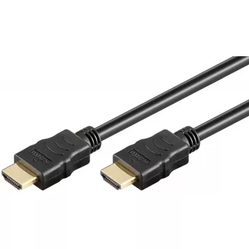 Goobay HDMI kabelis 7,5 m A tips, standarta, vīrišķais-vīrišķais, melns