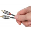 Audio kabelis WENTRONIC Goobay 65289 — 3 m, 3,5 mm vīrišķais uz 2×RCA vīrišķais, varš, apzeltīti kontakti