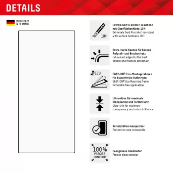 Displex ekrāna aizsargs + maciņš Samsung Galaxy S24 Ultra, Eco montāžas rāmis, pilna pārklājuma