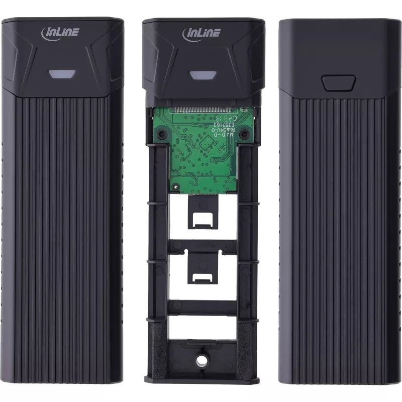 InLine USB3.2 Gen.2 USB-C to M.2 SSD (PCIe NVMe & SATA) korpuss