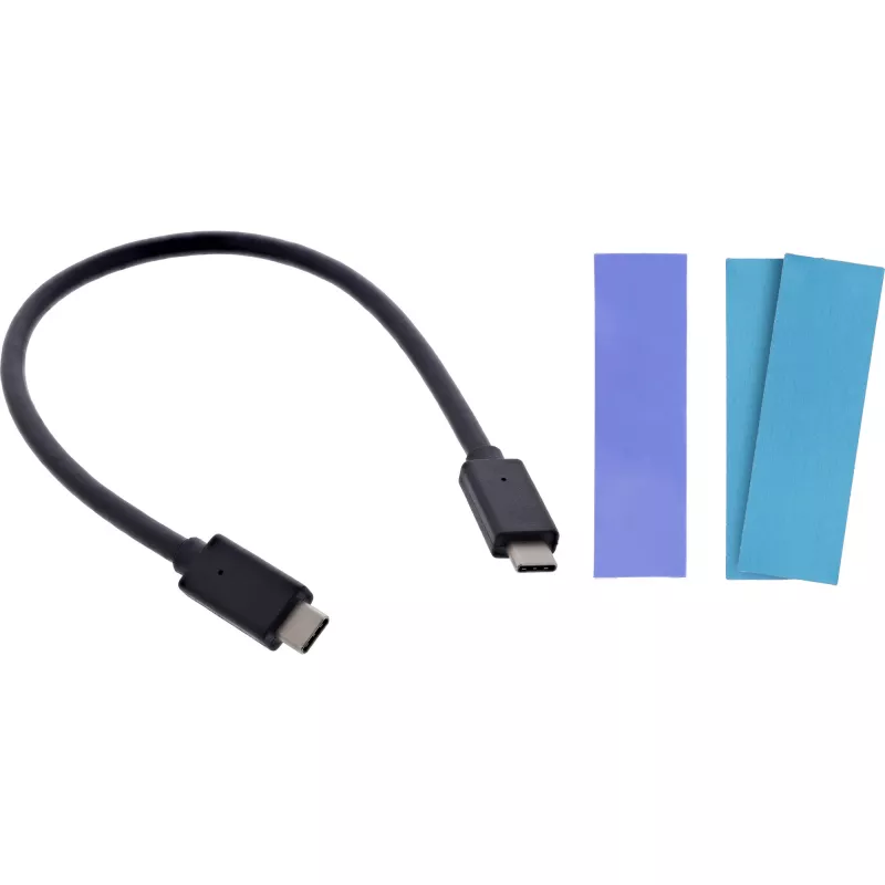InLine USB3.2 Gen.2 USB-C to M.2 SSD (PCIe NVMe & SATA) korpuss