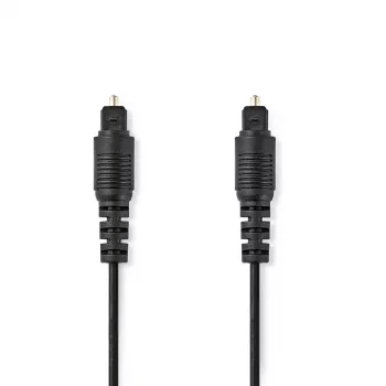 Nedis CAGL25000BK10 audio kabelis 1 m TOSLINK Melns