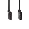 Nedis CVGL31001BK15 SCART kabelis 1,5 m SCART (10 kontaktu) Melns