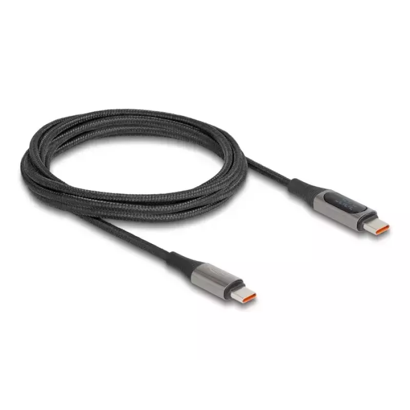 DeLOCK USB 2.0 datu un ātrās uzlādes kabelis USB Type-C vīr. uz vīr. PD 3.0 100 W 2 m