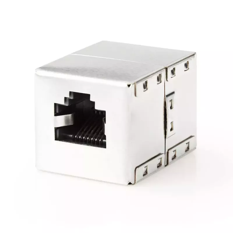 Nedis CCGB89011ME vadu savienotājs RJ45 metālisks sievišķais/sievišķais