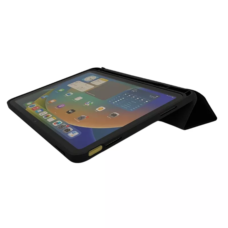 Folio Slim Case Hurtel DEQSTER iPad 10,9 collu (10. paaudze) — TPU/PU vāciņš, 3 statīva režīmi, 244 g