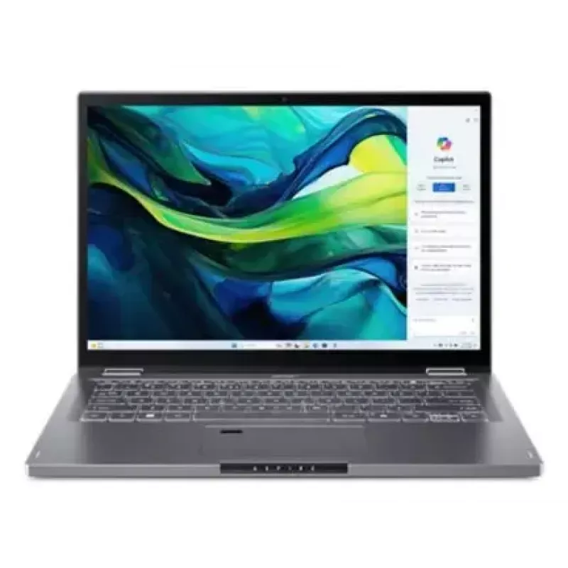 Pārveidojamais klēpjdators Acer Aspire Spin 14 ASP14-52MTN — Intel Core Ultra 7 155U, 14 collu WUXGA skārienekrāns, 32 GB LPDDR5x, 1 TB SSD, Wi‑Fi 6E, Windows 11 Home