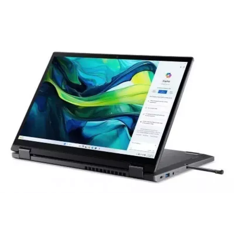 Pārveidojamais klēpjdators Acer Aspire Spin 14 ASP14-52MTN — Intel Core Ultra 7 155U, 14 collu WUXGA skārienekrāns, 32 GB LPDDR5x, 1 TB SSD, Wi‑Fi 6E, Windows 11 Home