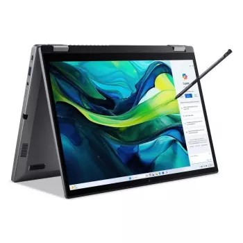 Pārveidojamais klēpjdators Acer Aspire Spin 14 ASP14-52MTN — Intel Core Ultra 7 155U, 14 collu WUXGA skārienekrāns, 32 GB LPDDR5x, 1 TB SSD, Wi‑Fi 6E, Windows 11 Home