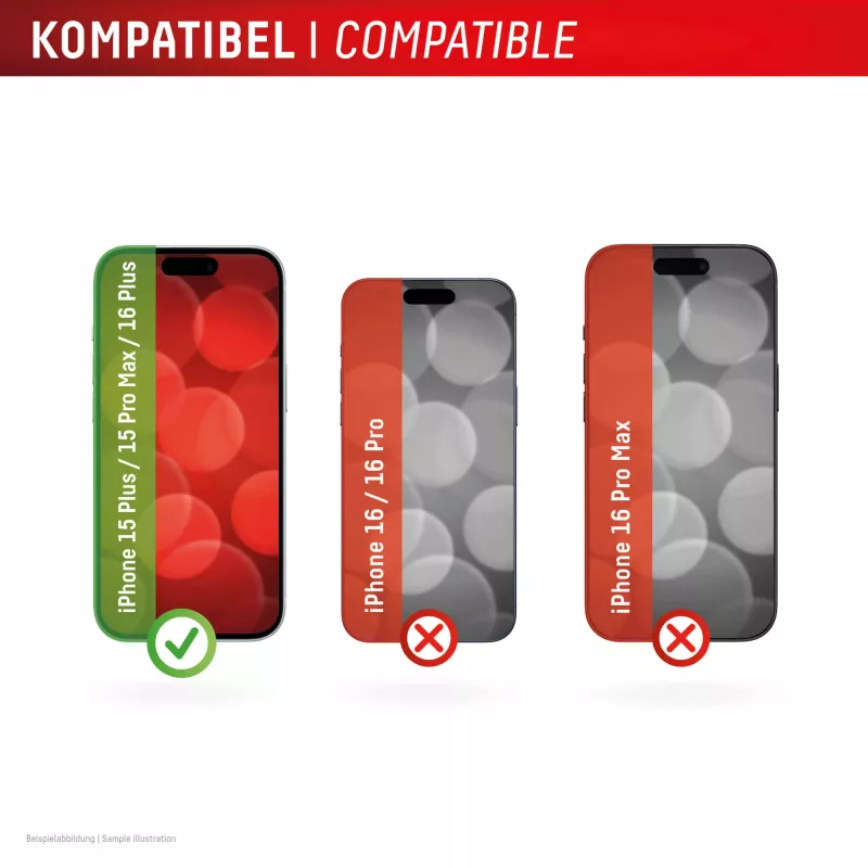 Displex ekrāna aizsargs (10H) Apple iPhone 15 Plus/15 Pro Max/16 Plus, Eco montāžas rāmis, izturīgs pret skrāpējumiem